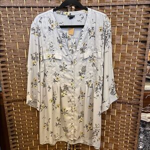 Elegant Floral Print Blouse